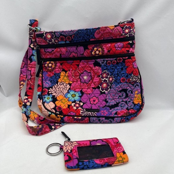 Vera Bradley Bags Vera Bradley Floral Fiesta Crossbody Handbag And